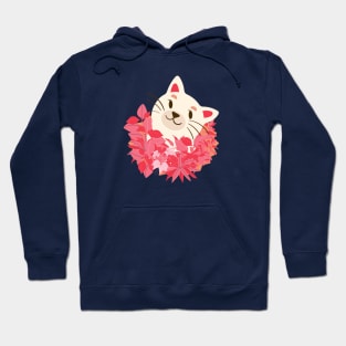 Cat and rose leaves! Hoodie